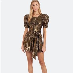 New! LoveShackFancy Mercy Lurex Mini Dress